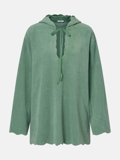 Baughman cotton-blend terry top