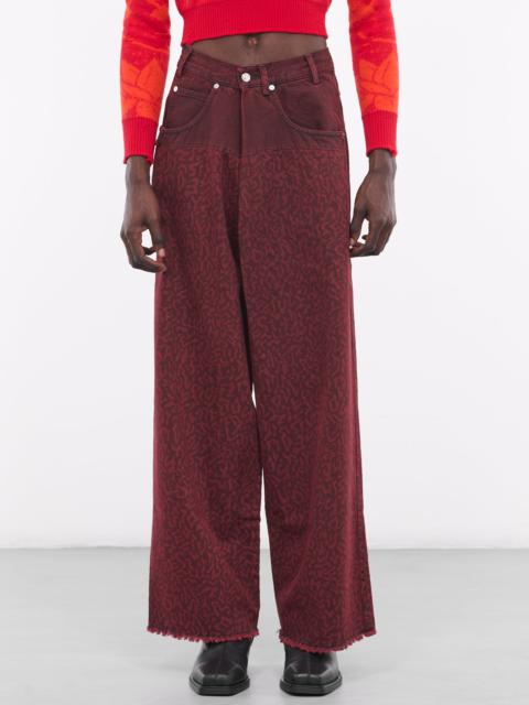 Graphic Wide Jeans