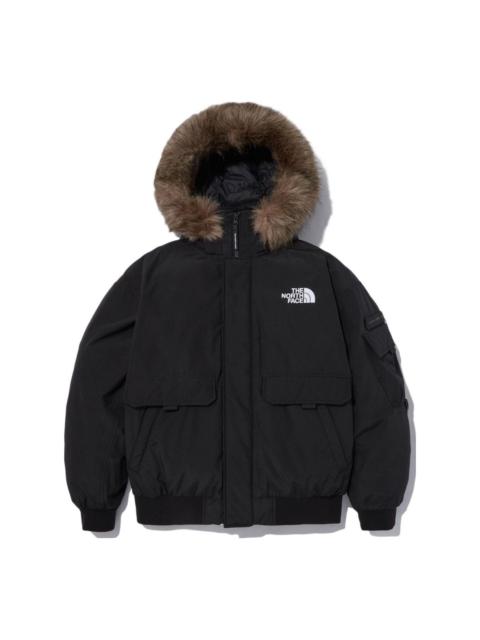 THE NORTH FACE Logo Polar Air Down Bomber Jacket 'Black' NJ1DN86A