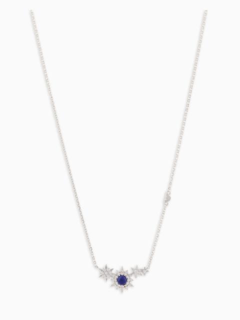 STERLING SILVER STATION NECKLACE