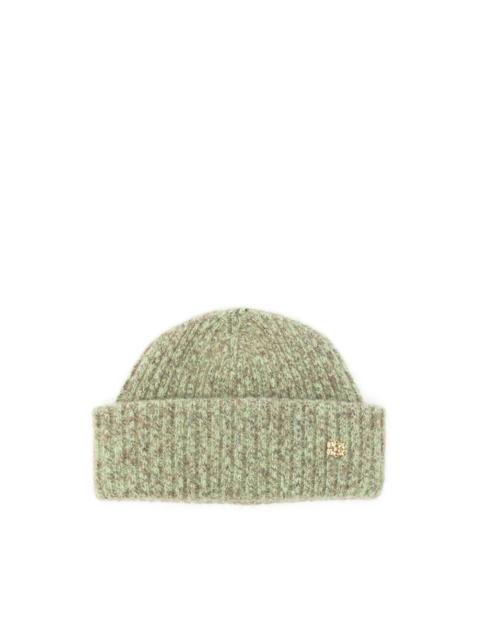 ribbed-knit beanie
