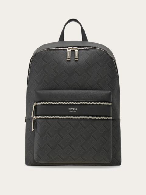 Embossed backpack
