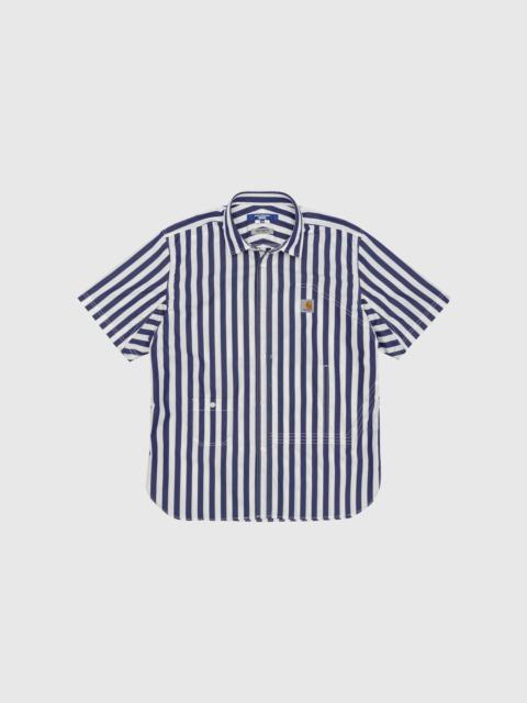 X CARHARTT WIP STRIPED S/S WORK SHIRT