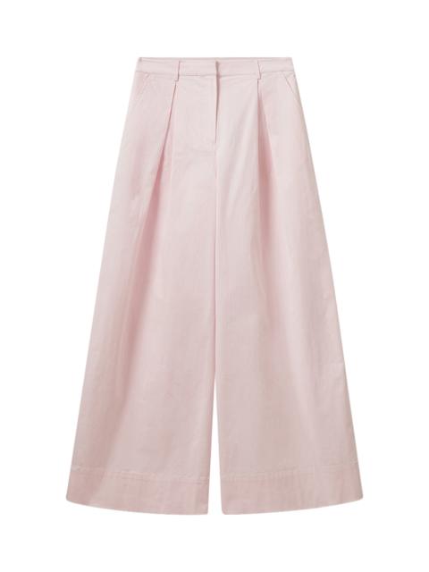 Avelino Cotton-Blend Pleated Pants pink