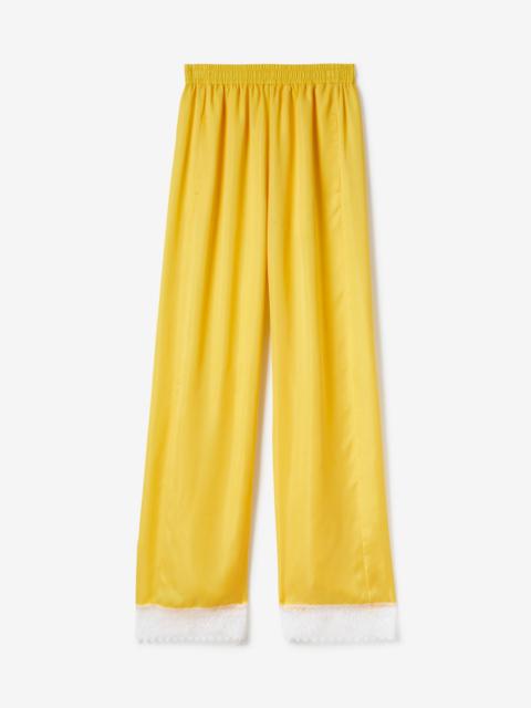 Satin Wide-leg Trousers