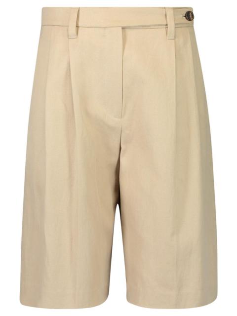 Pleated Bermuda Short