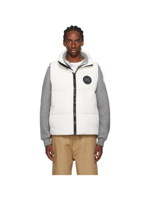 White 'Black Label' Lawrence Puffer Down Vest