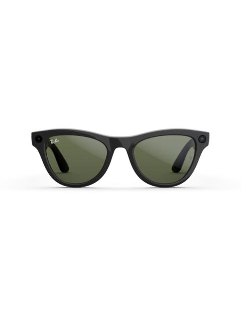 Ray-Ban Meta Skyler (Gen 1), Shiny Black / G15 Green, Standard