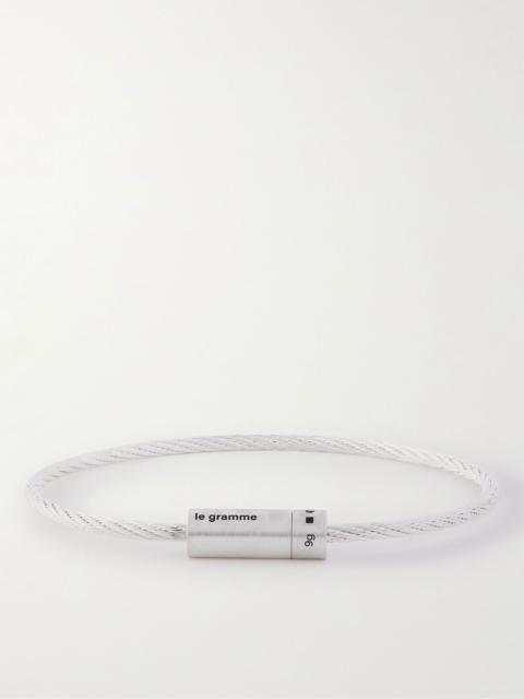 Le Câble 9 Brushed Sterling Silver Bracelet Silver