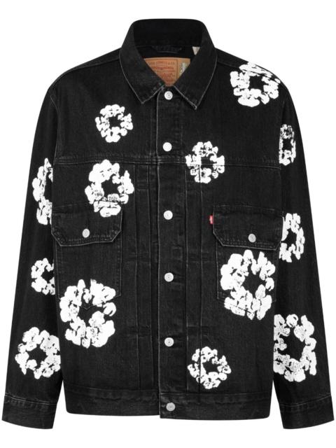 x Levi's wreath-print denim jacket