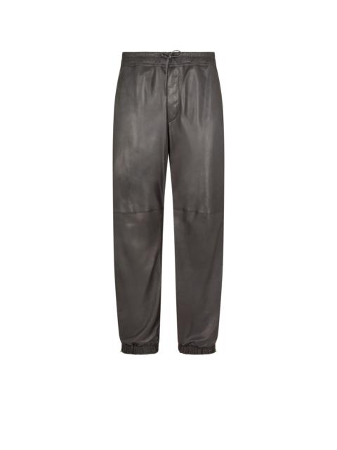 LIGHT NAPPA LEATHER JOGGERS