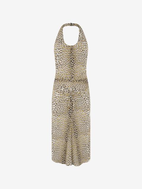 Pop Jaguar Print Midi Dress