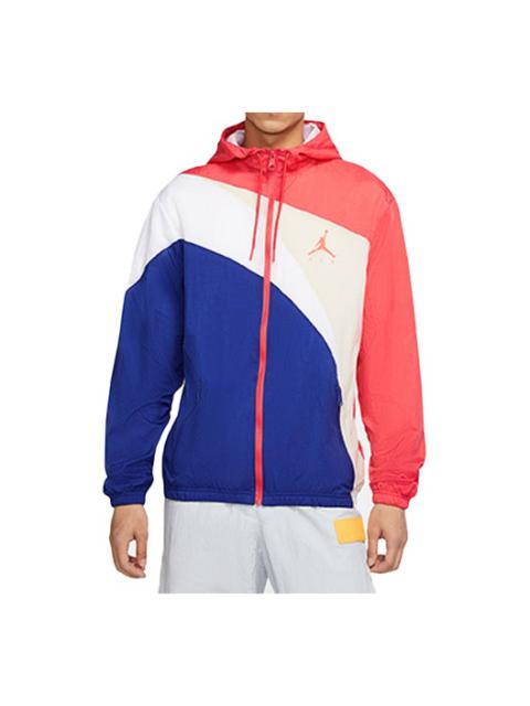 Air Jordan Jumpman Wave Logo Jacket Multicolor Splicing CK6867-631