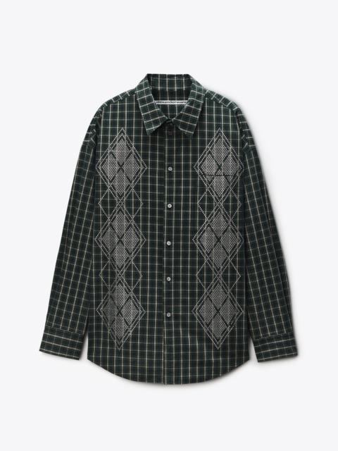 Argyle Hotfix Shirt Oversized