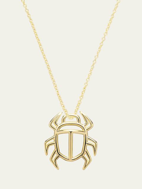 Beetle Necklace in 9k Gold