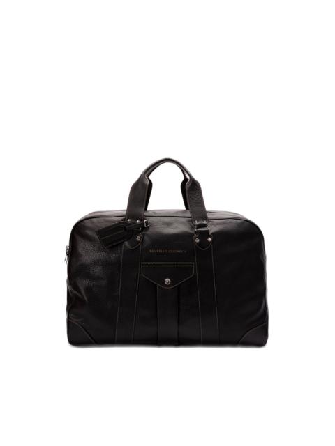 calf-leather duffle bag
