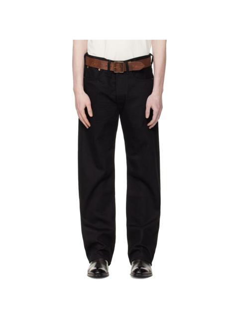 Black Vintage 5-Pocket Selvedge Jeans