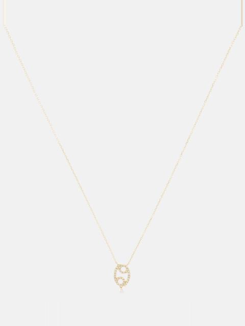 Cancer 18kt gold necklace with diamonds