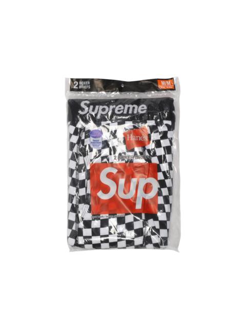 Supreme Hanes Boxer Briefs (2 Pack) Checkered