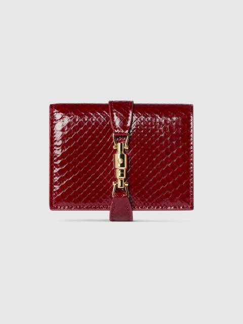 Gucci Jackie python small wallet