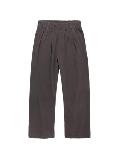 elastic-waistband track pants