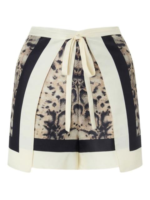 animal-print beach cover-up