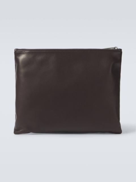 Allegra leather clutch