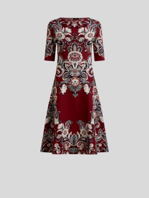 JACQUARD DRESS WITH PLACED MOTIF