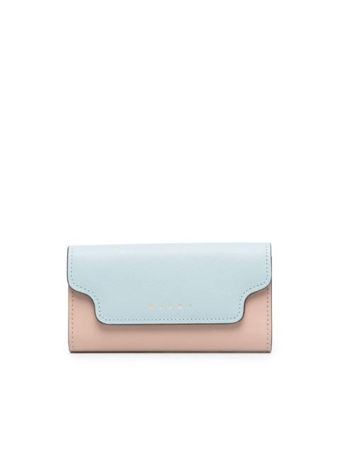 two-tone leather keyholder