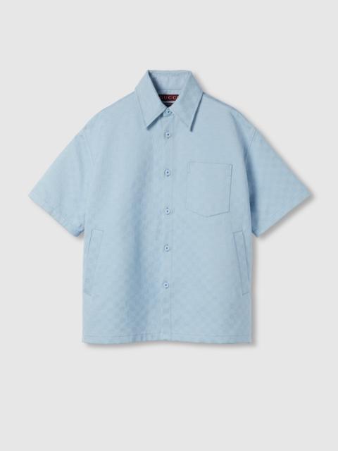 Oversize GG cotton shirt