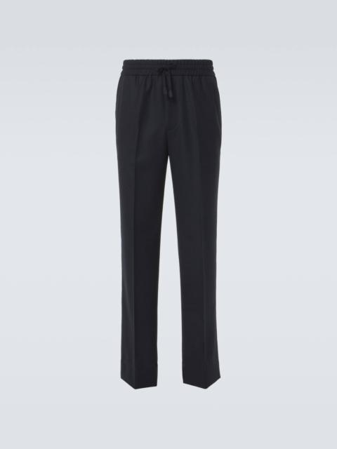 Asolo wool twill straight pants