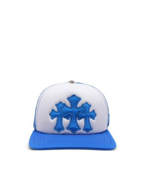 Cemetery cross-patch trucker hat