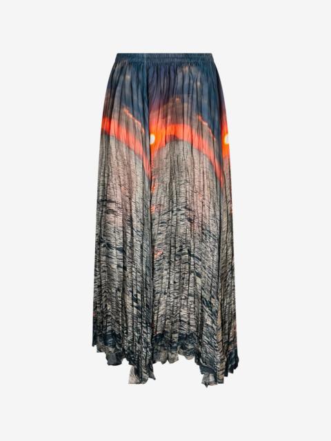 Sunrise Print Skirt