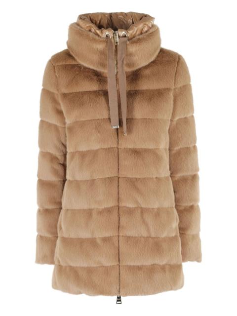 quilted high-neck jacket