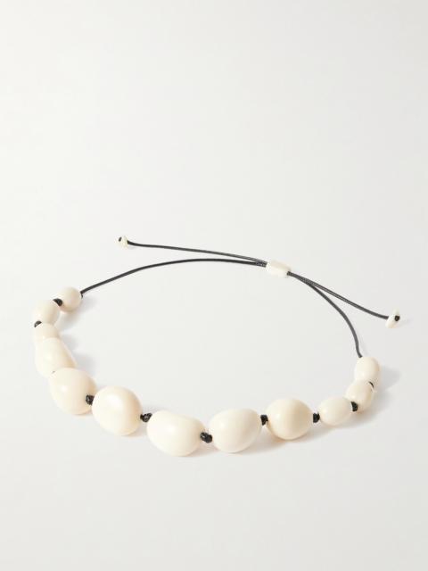 The Statement Tagua And Leather Necklace