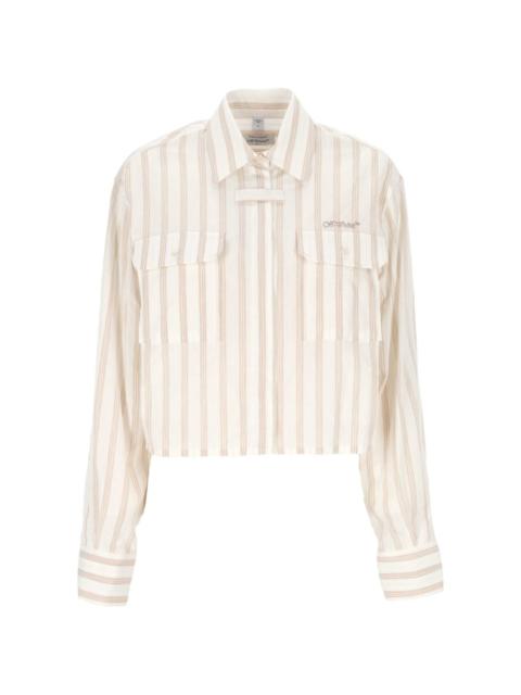striped pocket shirt