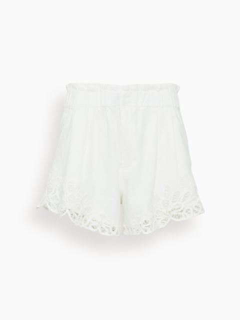 Elke Soutache Short in White
