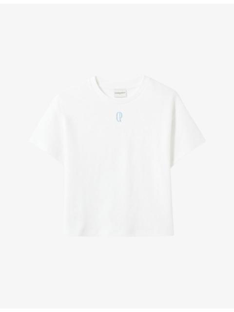 Brand-Embroidered Short-Sleeved Cotton-Jersey T-Shirt