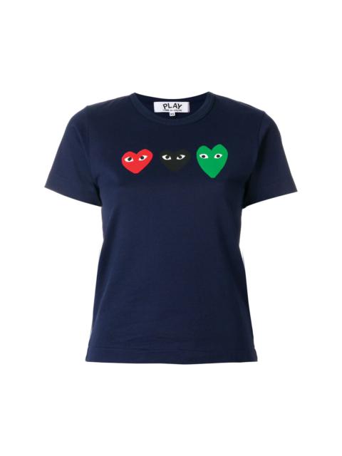 heart print T-shirt