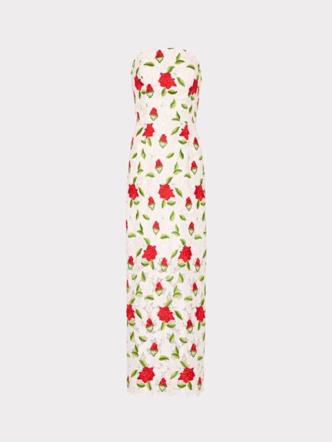 Kait Rose Embroidered Lace Dress