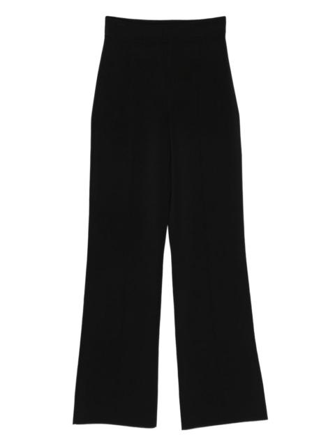 high-waisted trousers
