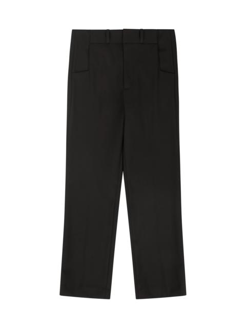 SLIM TROUSER BLACK WOOL