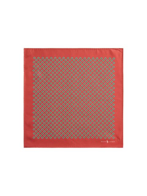 patterned silk pocket scarf