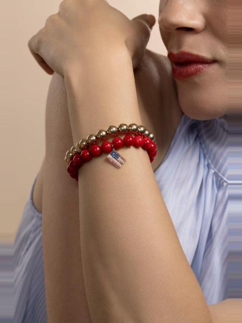 Diamond Scallop Edge Round Bracelet