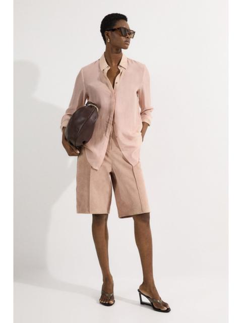 Suede Tailored Longline Short