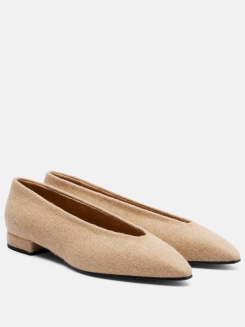 Rebecca herringbone ballet flats