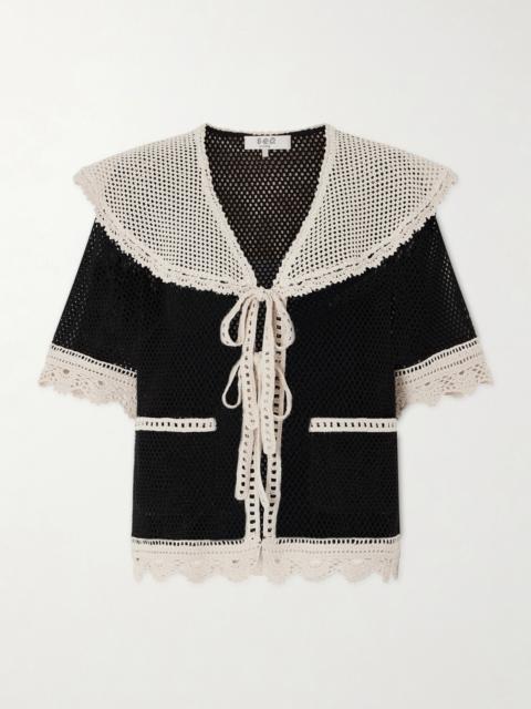 Kendall Crocheted Cotton Blouse