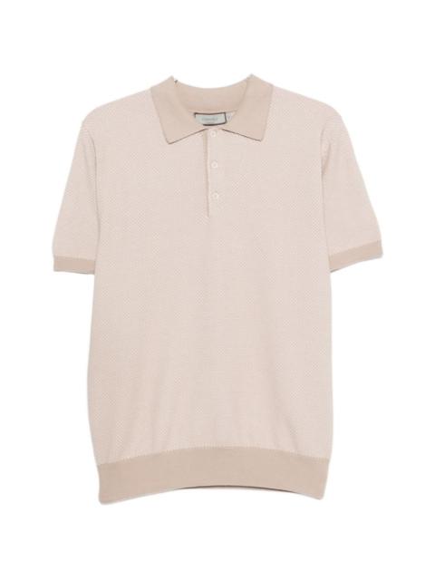 textured polo shirt