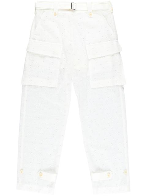 logo-embroidery trousers