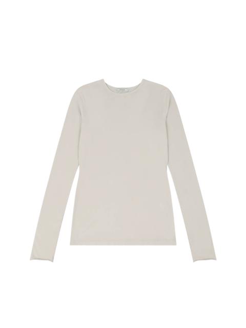 SHEER LONG SLEEVE OFF WHITE